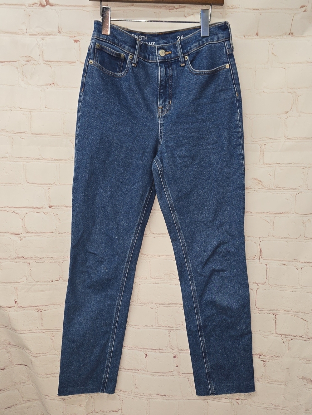 J. Crew Medium Wash Classic Straight Leg Jeans Womens Size 26